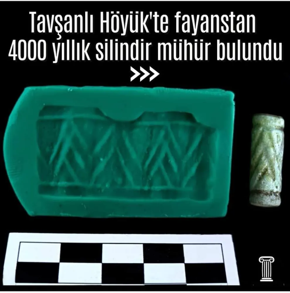 Tavşanlı Höyük 4 bin yıllık mühür bulundu 